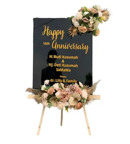 Papan Bunga Akrilik Carikan