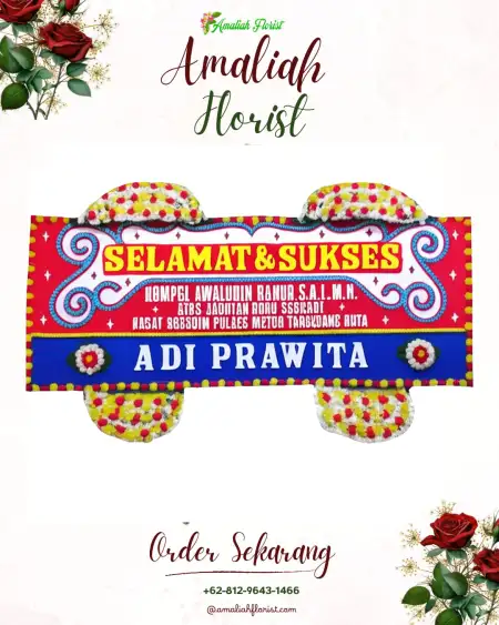 Papan Bunga Ucapan Selamat Carikan